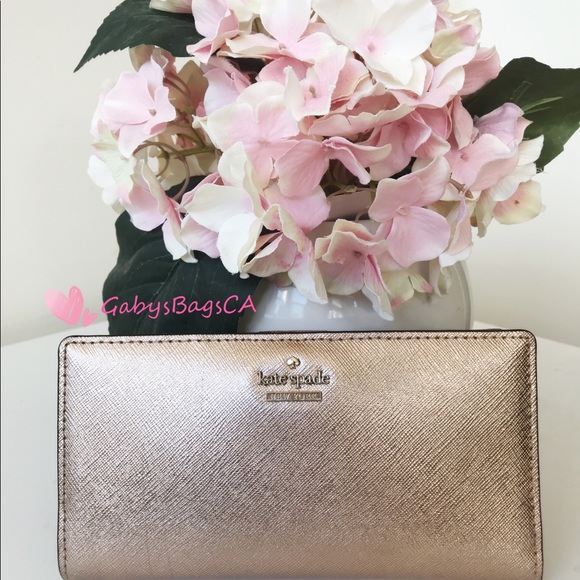 kate spade Handbags - 👛👜💕Kate Spade Bifold Wallet Rose Gold